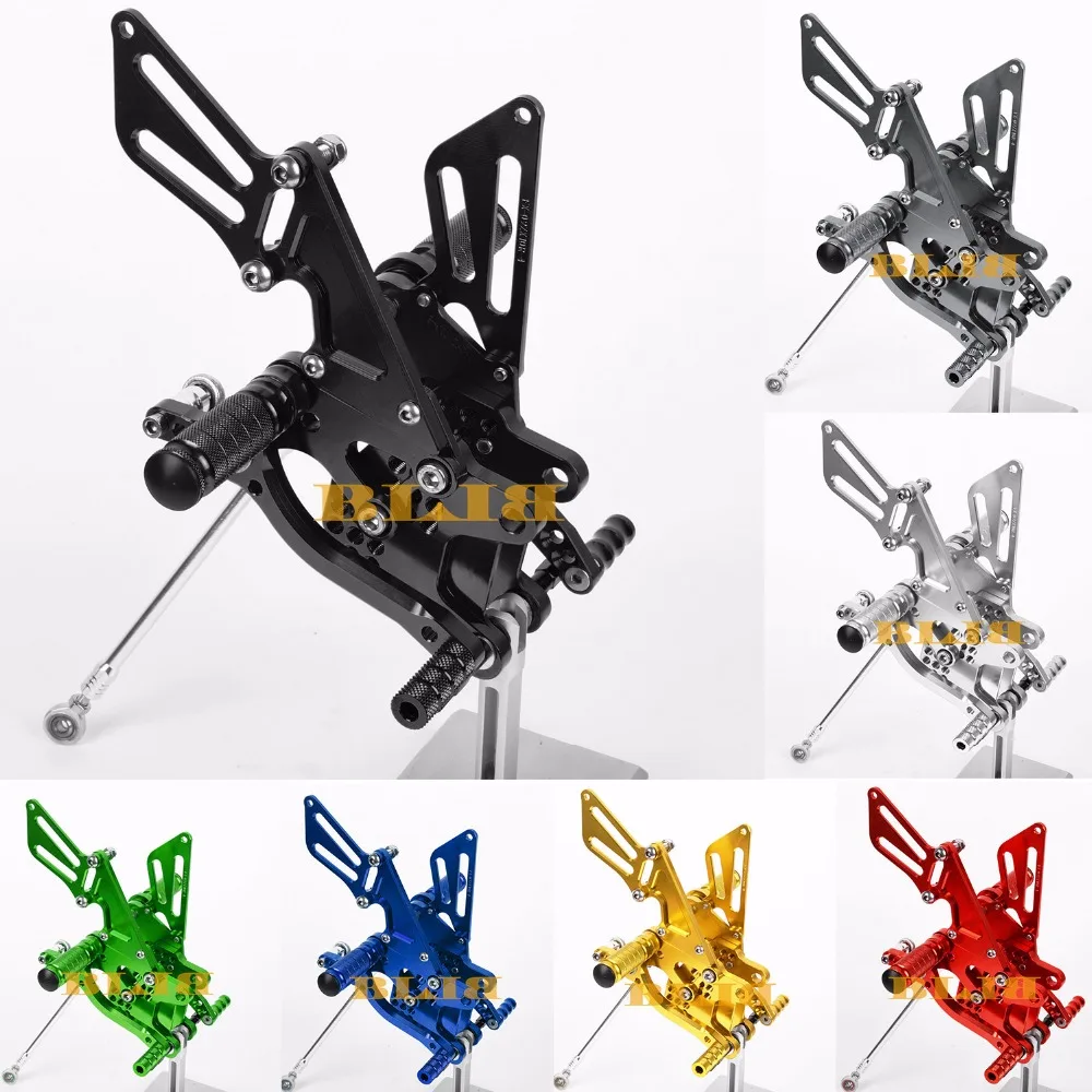 

8 Colors For Kawasaki ZX14RZ ZZR1400 2006-2015 ZX14R ABS 2012-2016 CNC Rearsets Rear Set Motorcycle Footrest Hot Moto Foot Pegs