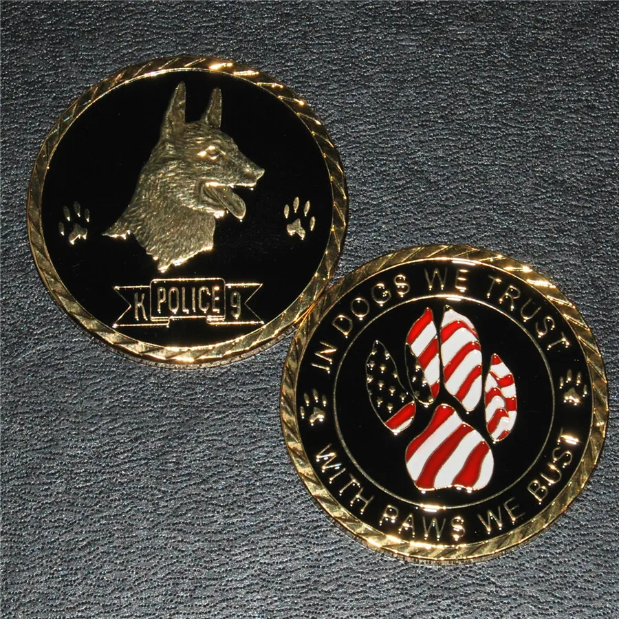 

Military and Police - Working Dog K9 Handler Challenge Coin,Free Shipping