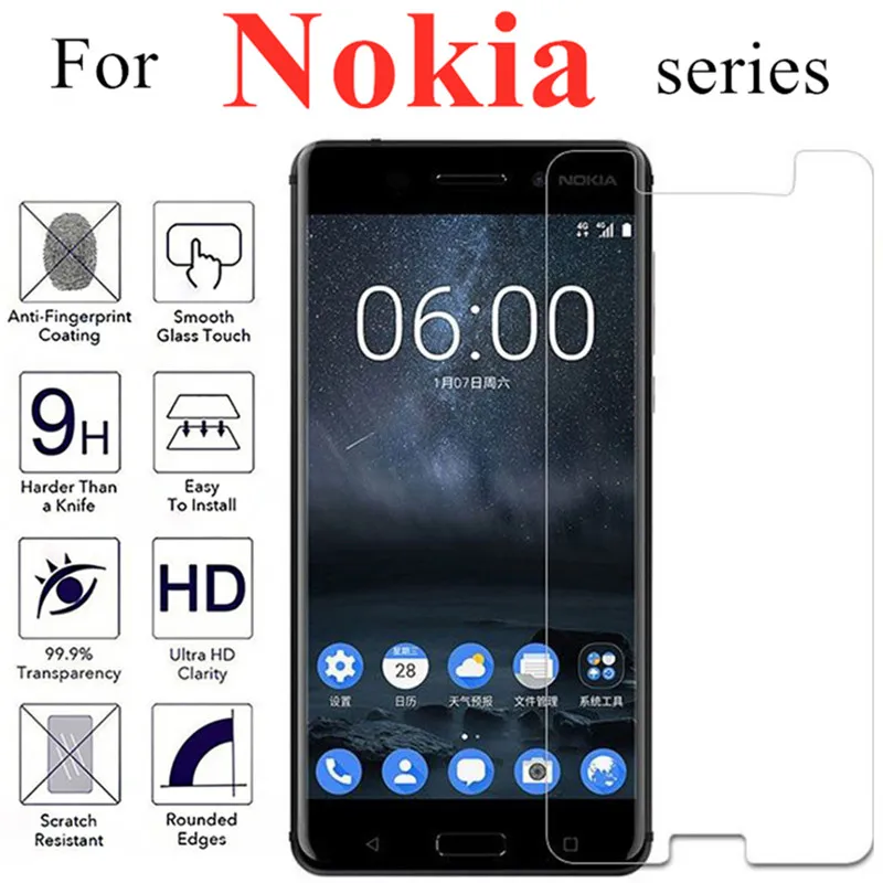Защитное стекло для nokia 2 Защита экрана закаленное на kai защита nakia 2|Защитные