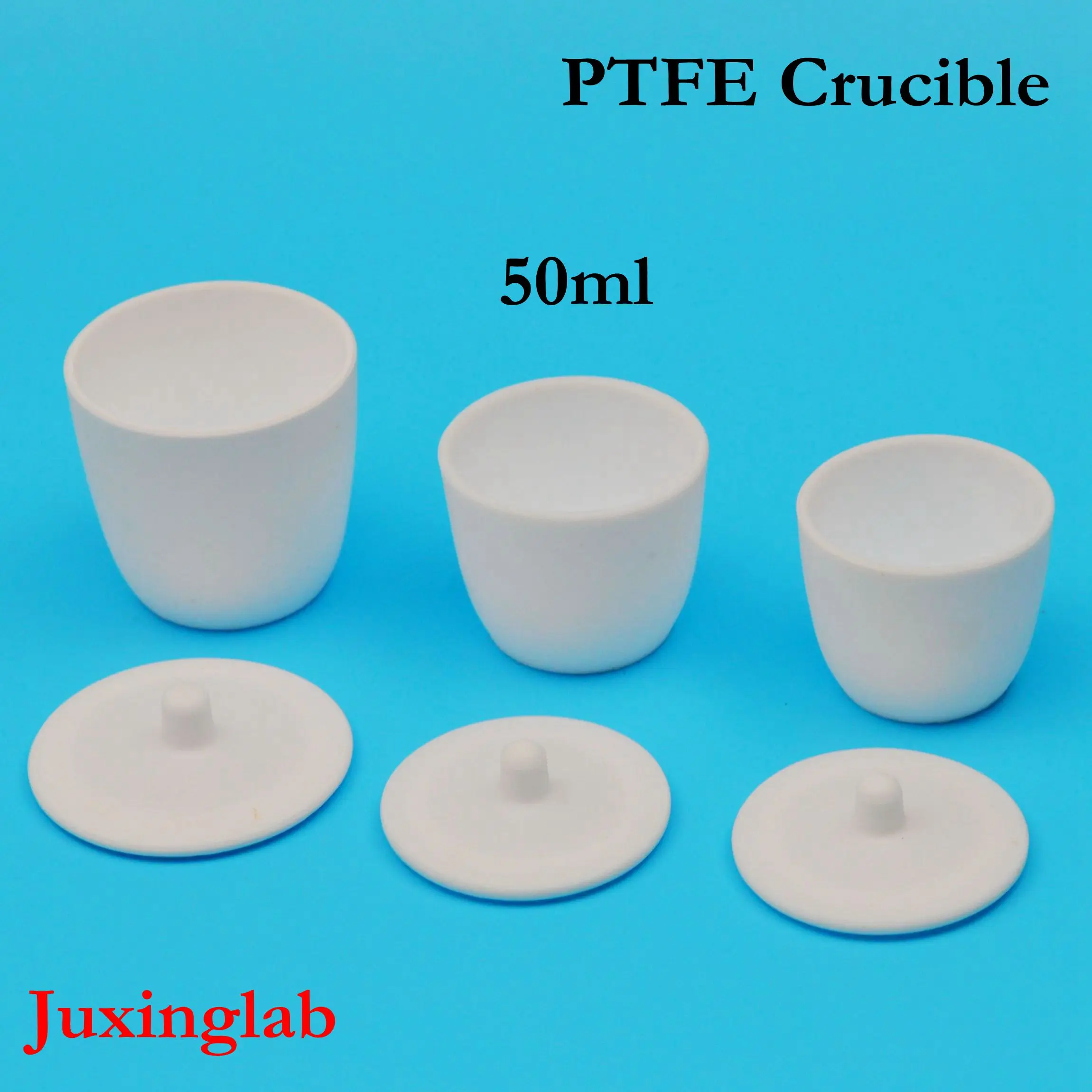 

laboratory 50ml PTFE crucible breakers with cover PTFE crucible volume 50ml