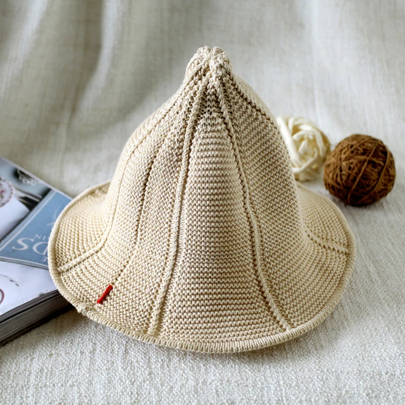 Панама женская трикотажная воздухопроницаемая Складная шапка Соска с полыми