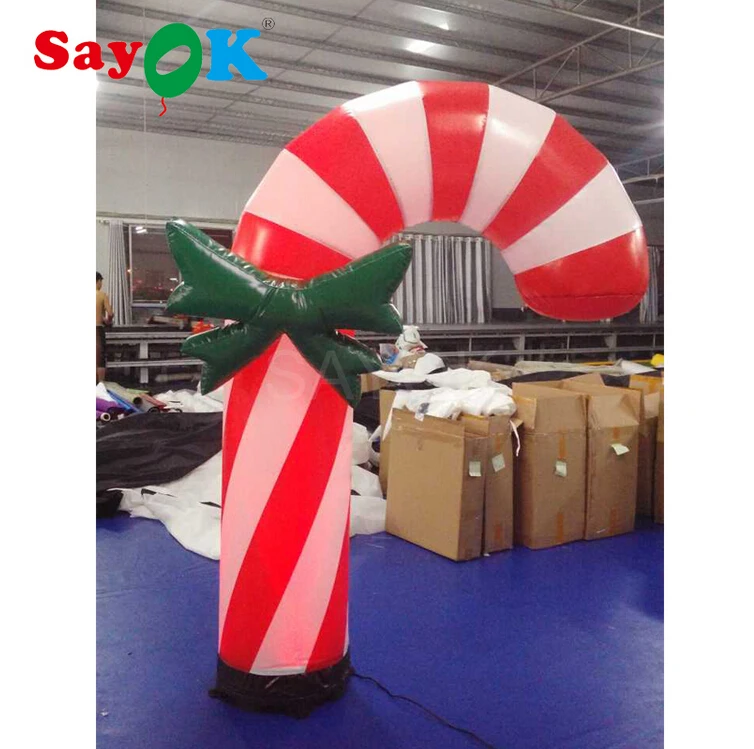 

2 м/3 м Высокое качество светодиодные надувные рождественские конфеты трость рождественские украшения для дома или магазина украшения