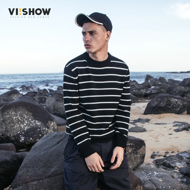 VIISHOW 2017 зима тонкий свитер Для мужчин брендовая одежда модные пуловер качество