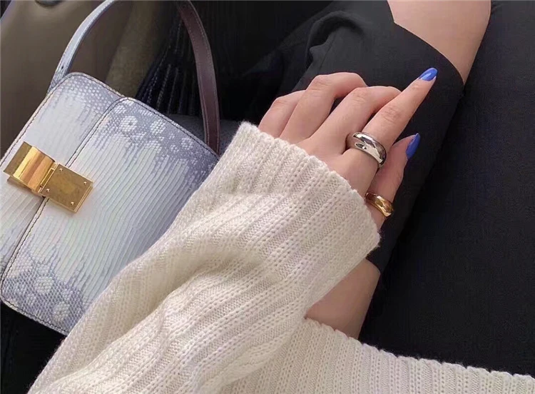 Мужские и женские кольца с металлическим покрытием anel R151 уникальные обручальные