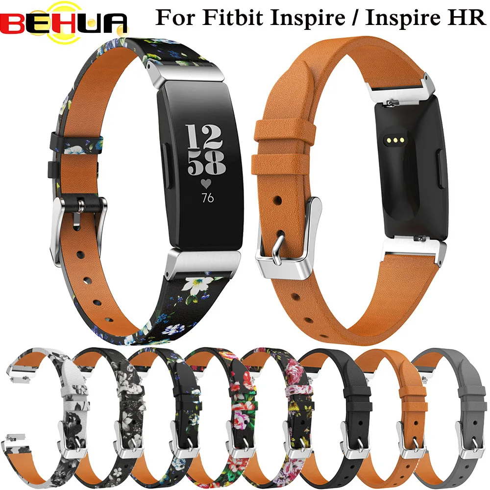 

Double Wrap Leather Band for Fitbit Inspire HR Wristband Bracelet Strap for Fitbit Inspire Fitness Tracker watchband Accessories
