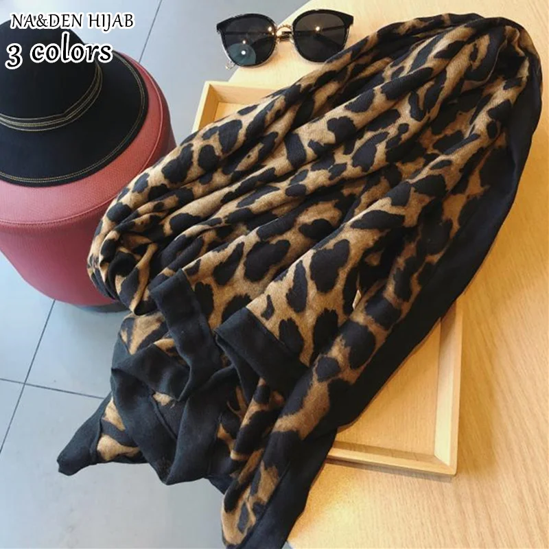 luxury winter classic leopard print oversize cotton shawls towels Muslim hijab scarves wraps pushmina 10pcs fast shipping |