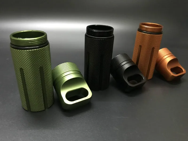 EDC водонепроницаемый Survive seal box Контейнер капсула сухой Чехол для бутылки Открытый Поход лагерь медицина матч таблетки держатель для хранения багажник