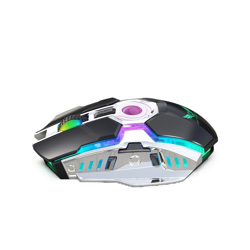 T30 игровая мышь 2,4G Беспроводная заряжающая мышь RGB беззвучная игровая мышь красочное освещение для геймеров# YJG