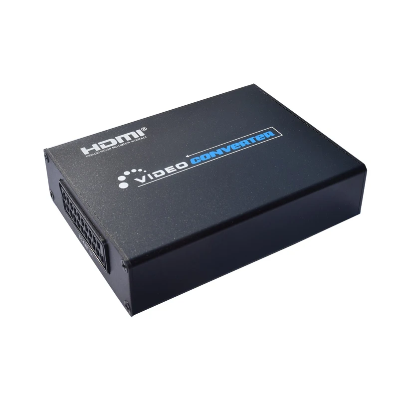 Новый скалер бокс совместимый с SCART и HDMI CVBS YC RGB на HD видео аудио высококлассный