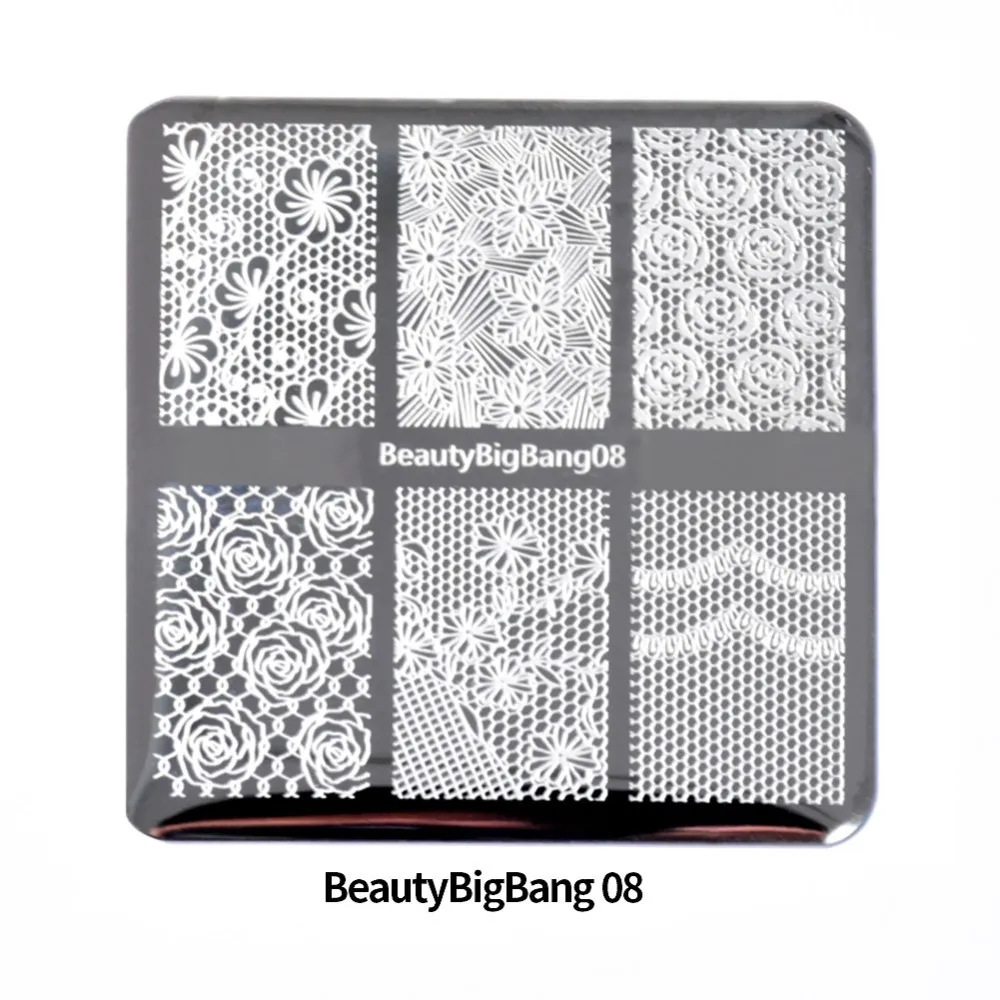 1 шт. BeautyBigBang пластины для штамповки ногтей стемпер скребок для лака для ногтей штамп пластик DIY Cording Art маникюрный шаблон инструменты для ногтей