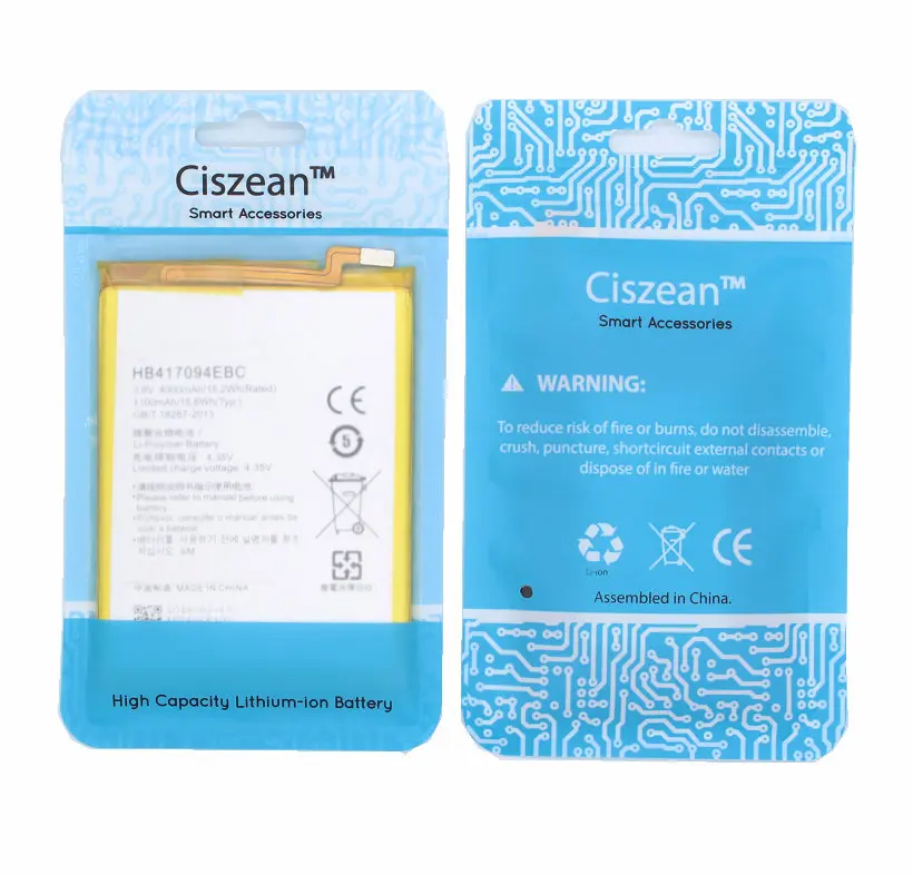 Ciszean 1x новый 3 8 V 4000mAh HB417094EBC телефонный Сменный аккумулятор для Huawei Ascend Mate 7 MT7 TL00 TL10
