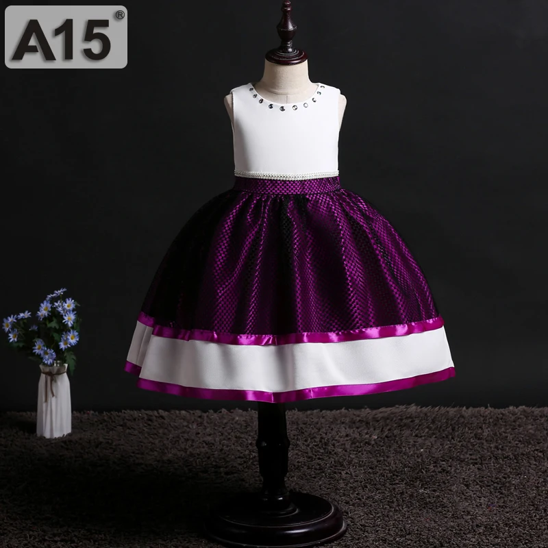 Princess Dress Girls Costumes Red Big Teen Dresses for Kids Bridesmaid Children Summer 2019 Wedding Party 8 10 | Детская одежда и
