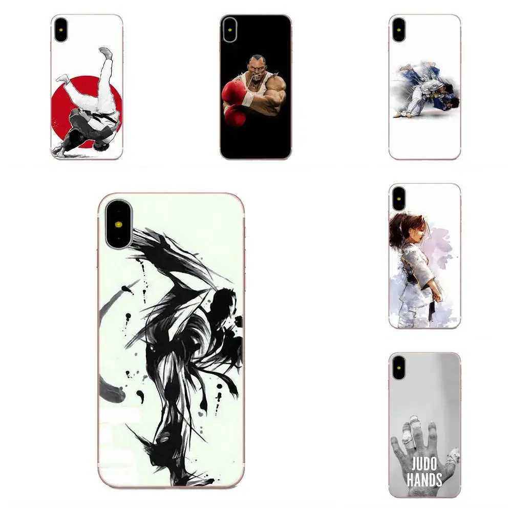 Мягкий ТПУ защитный чехол для Apple iPhone X XS Max XR 4 4S 5 5C 5S SE 6 6S 7 8 Plus дзюдо