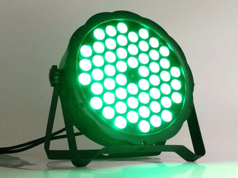 4 шт./54x3 Вт RGB 3в1 СВЕТОДИОДНЫЕ полноцветные par огни dmx512 плоские профессиональное