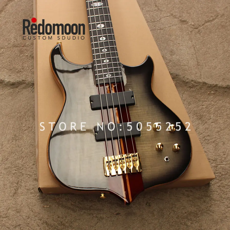 Заводская изготовленная на заказ 5 струн Mayones бас палисандр гриф с шейным-через тело EQ электрический бас гитара музыкальный инструмент магазин