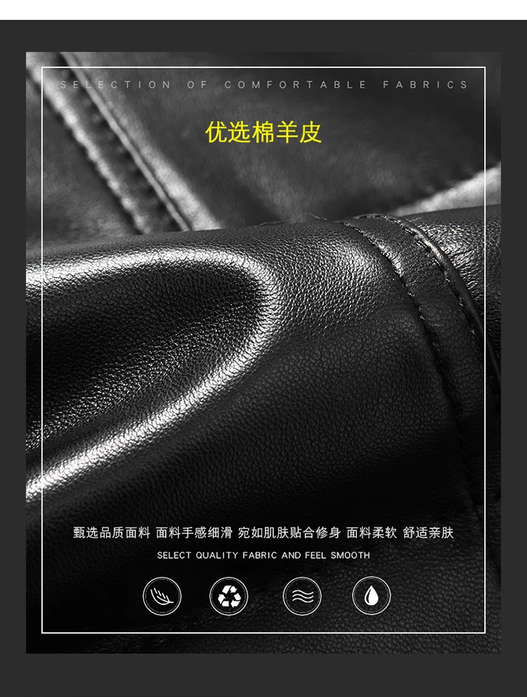 Мужская мода, свободный отложной воротник, толстый теплый воротник из натурального меха ягненка, натуральная кожа, овчина, куртки, пальто, мужские повседневные парки