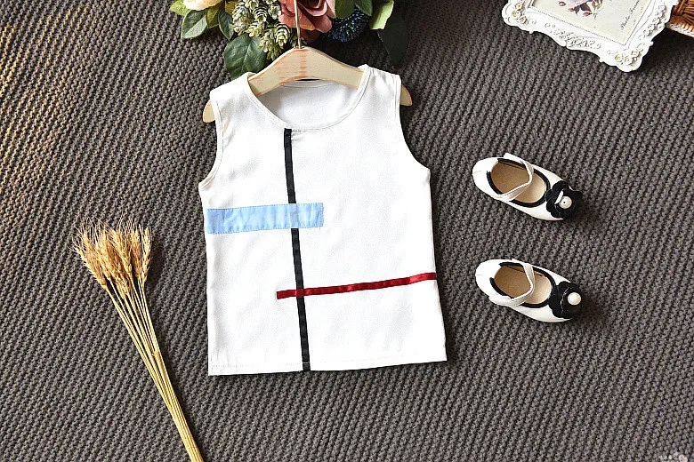 Dress New Korean Children's version Suit Summer Ocean Broad-legged Pants Fashion Two Suits One Generation | Детская одежда и