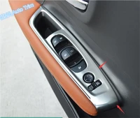 lapetus car styling inner door armrest window lift button trim 4 pcs fit for renault koleos 2017 2020 2 color for choice