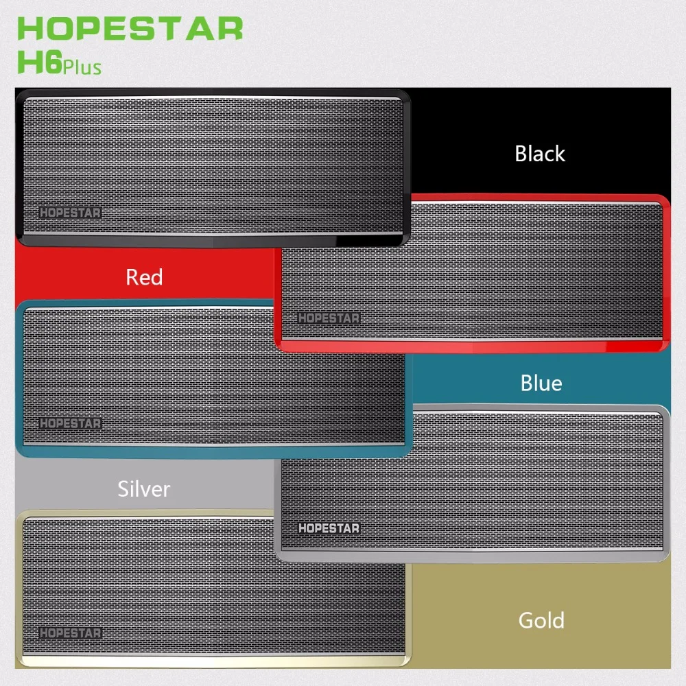 HOPESTAR H6Plus портативный Bluetooth динамик беспроводной Саундбар двойной бас стерео Поддержка Box музыка сабвуфер компьютер динамик s