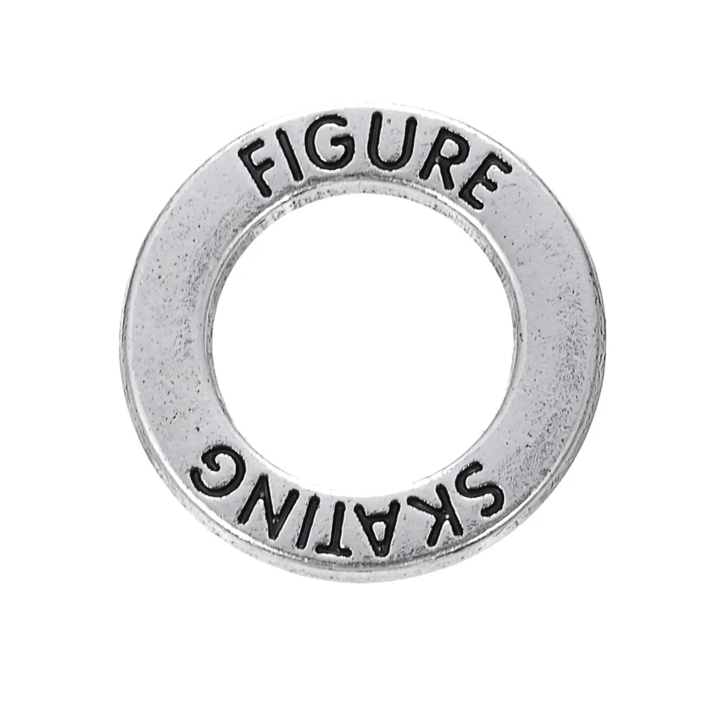 

Zinc Alloy FIGURE SKATING metal charms 50pcs