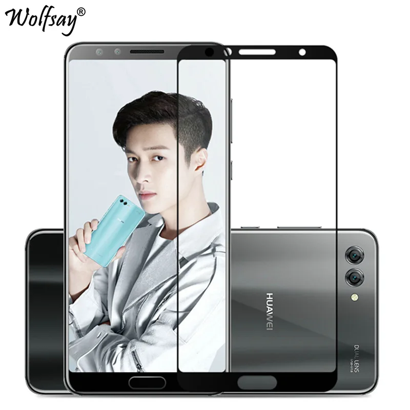 2 шт. полное покрытие закаленное стекло для Huawei Nova 2S защита экрана анти Взрывная