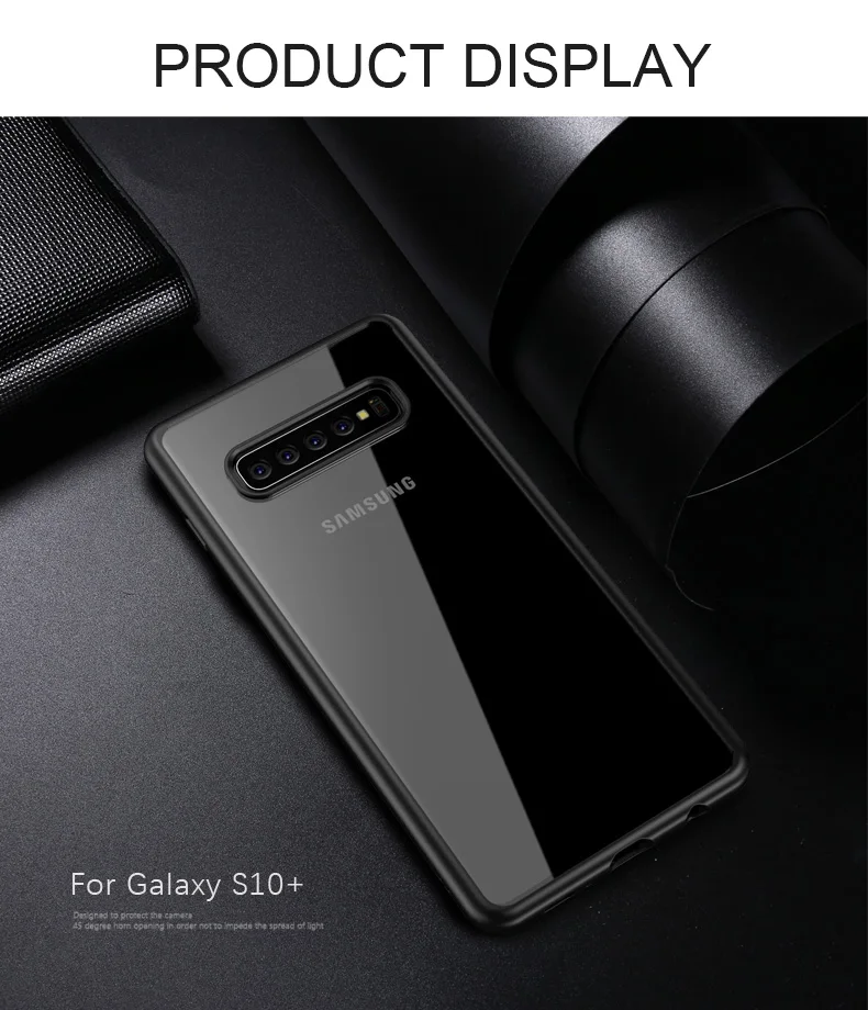 TCICPC для samsung S10 чехол samsung Galaxy S10 Plus чехол s силиконовая рамка прозрачность акриловый жесткий чехол для Galaxy S10E S10 Plus