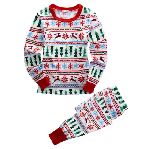 XMAS Fairy Classic Family Matching Pajamas Set Snowflake Adult Child Mama Papa Dad Sleepwear Nightwear Christmas Gift Photograph | Мать и - Фото №1