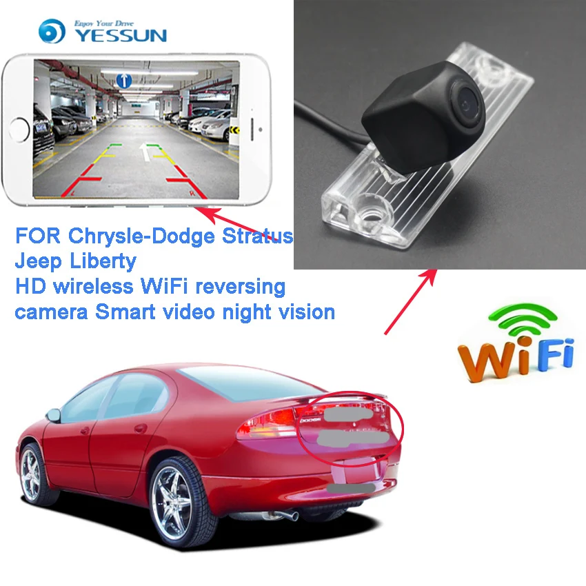 YESSUN WIFI камера заднего вида для Chrysler 300 300C Sebring Concord Для Dodge Durango Stratus Intrepid CCD|Камеры