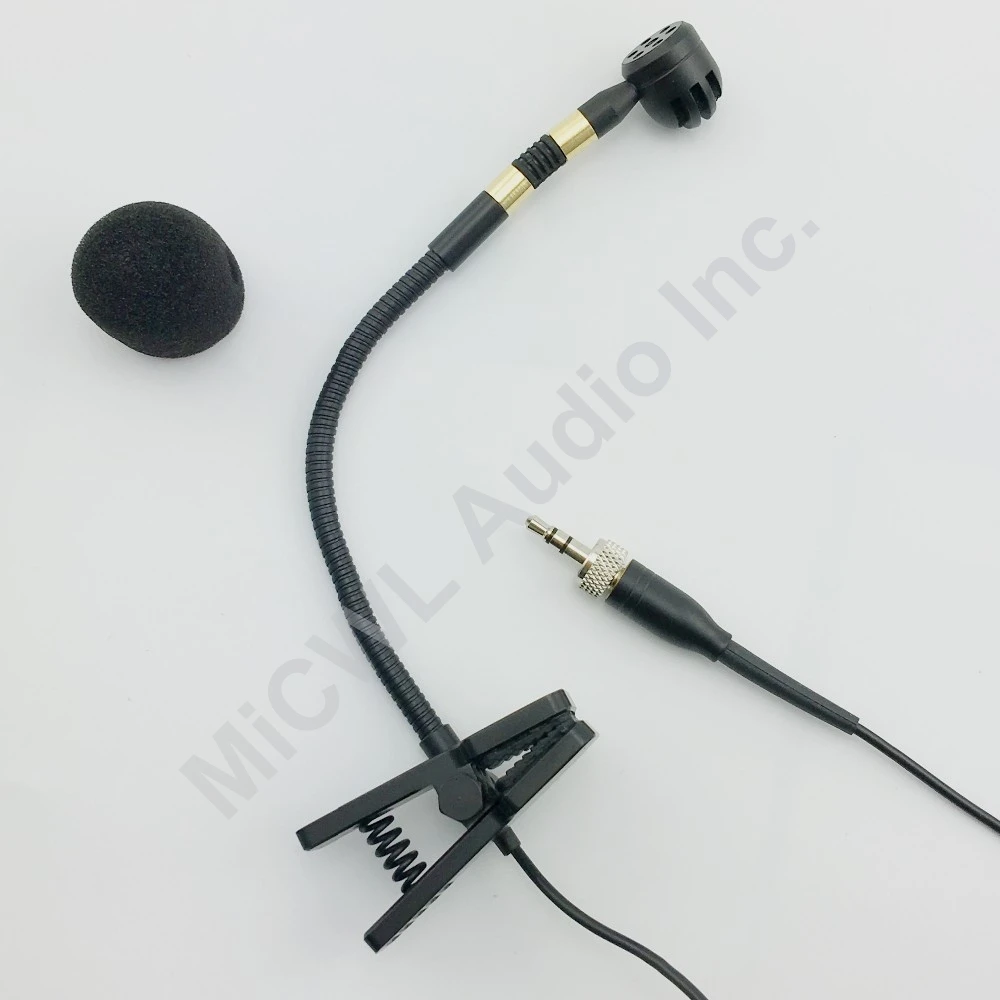 For Sennheiser Музыкальный инструмент конденсаторный микрофон для саксофона скрипки оркестра труба гусиная шея для Shure 4Pin TA4F Sennheiser 3,5 AKG - Цвет: For Sennheiser