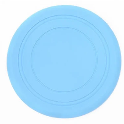 blue 1 шт. забавная силиконовая летающая тарелка для собак, собак, кошек, игрушка для собак, игра летающих дисков, устойчивая для жевания щенками, интерактивные принадлежности для домашних животных - Цвет: blue