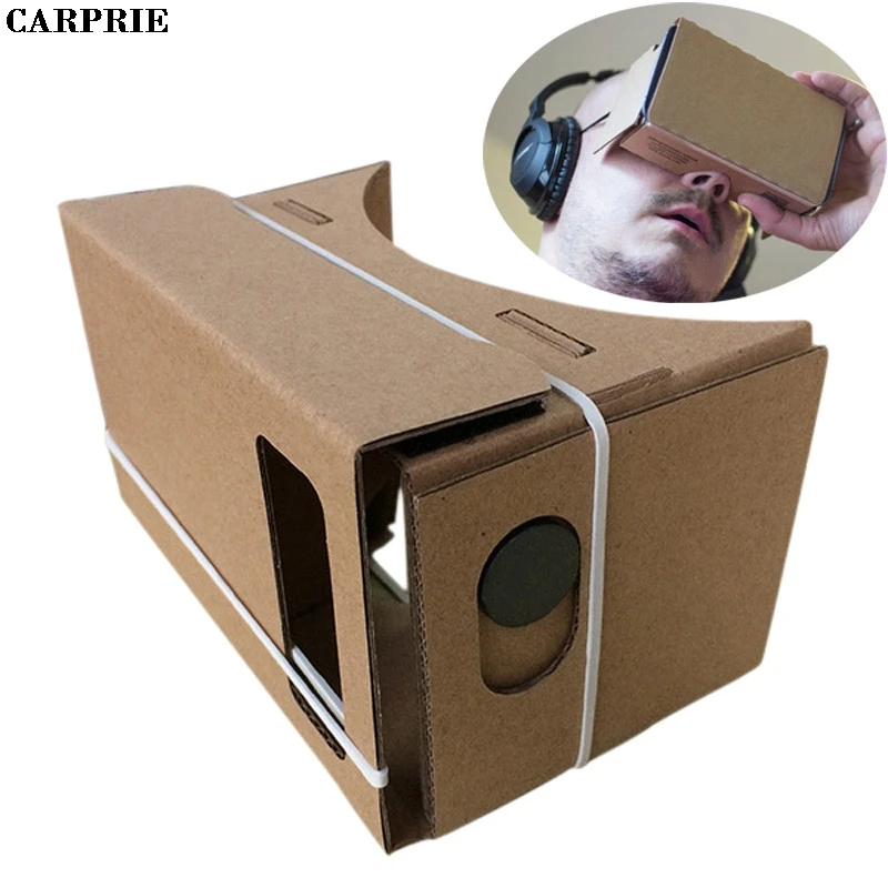 CARPRIE 6 дюймов DIY Google Cardboard 3D VR Очки виртуальной реальности ДВП для samsung iPhone s