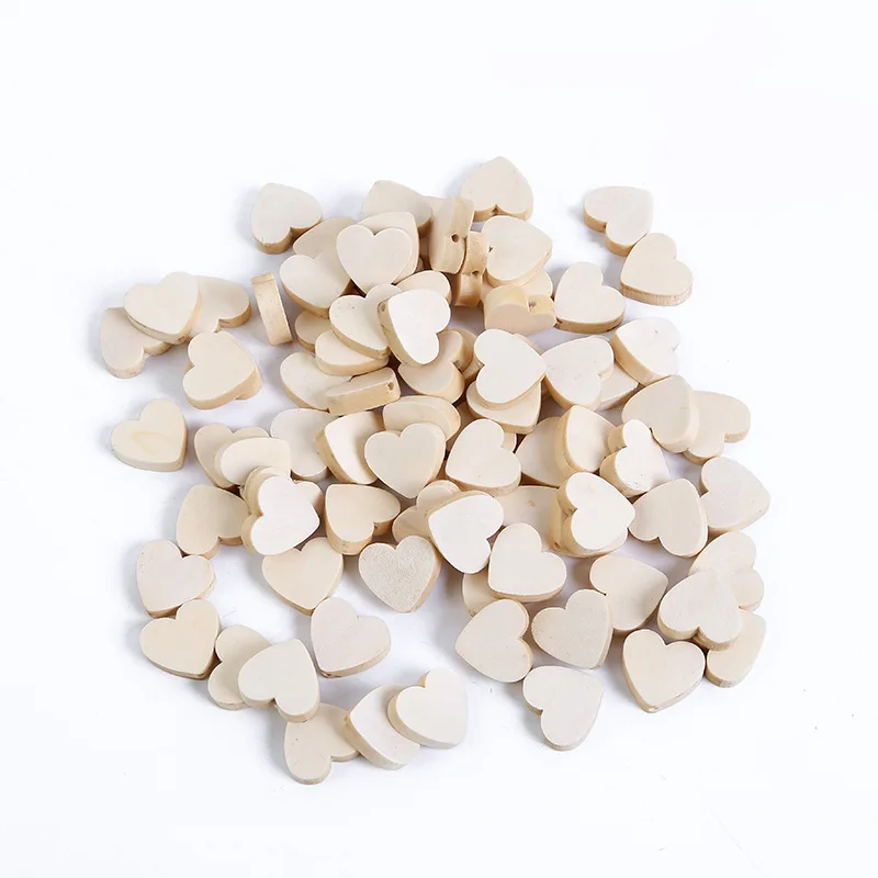 Missxiang DIY 21MM Natural Heart Shape Wood Beads for Jewelry Making Handmade Pacifier Clip Rattle Wooden 20pcs/lot perle | Украшения и