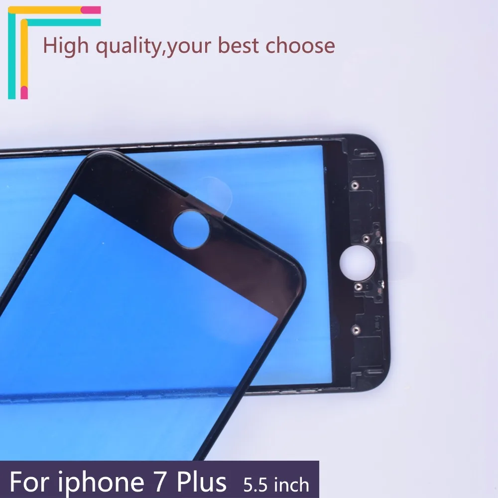 10 шт. для iphone 7 plus Замена холодного пресса LCD Передний сенсорный экран Стекло
