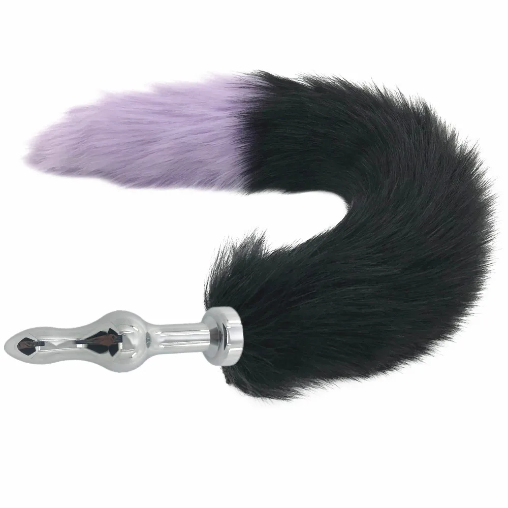 New Big Anal plug fox tail Stainless steel butt cat anal cosplay sex toys metal dog | Красота и здоровье