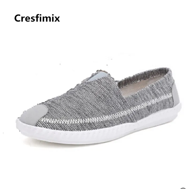 

Cresfimix chaussures hommes male fashion high quality canvas shoes men casual spring & autumn slip on plus size shoes c2884