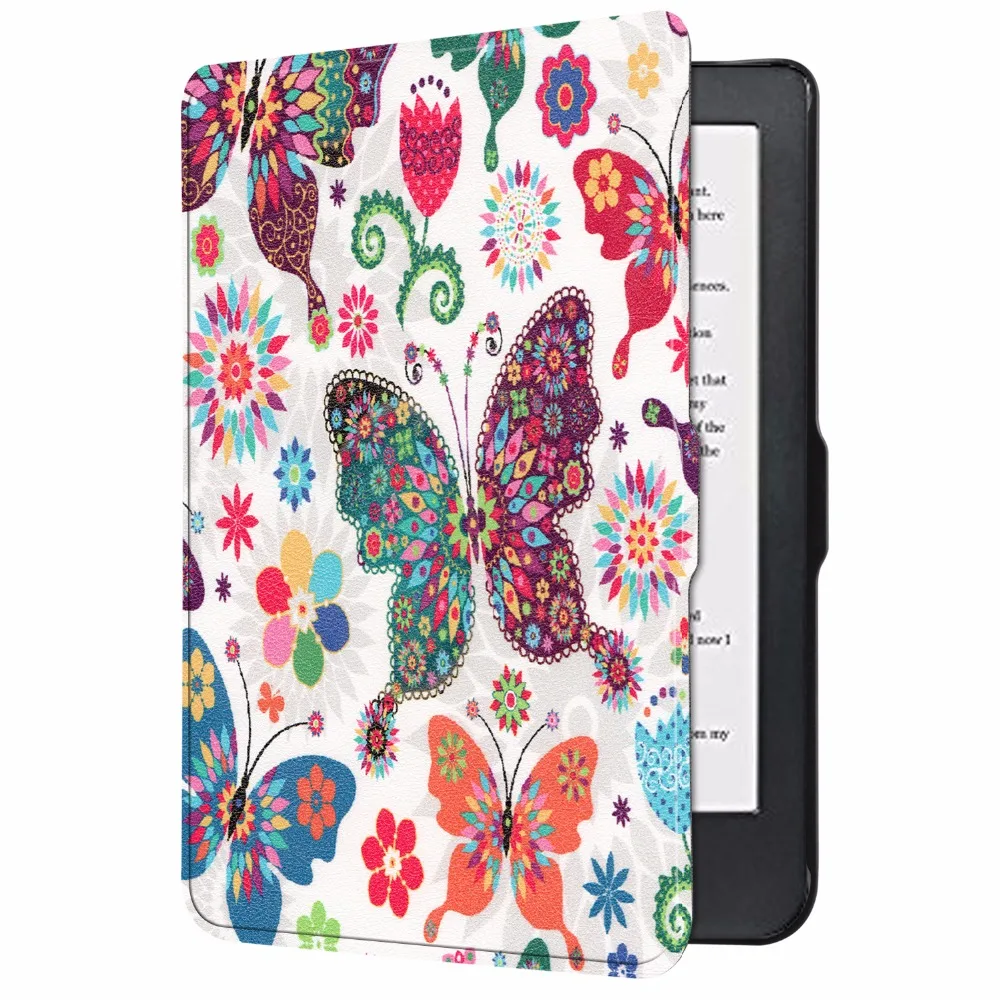 Чехол для чтения электронных книг с принтом для Kobo Clara HD, 6 дюймов, Магнитный чехол с автоматическим пробуждением и подставкой для Kobo Clara Hd, 6 дюймов,+ стилус