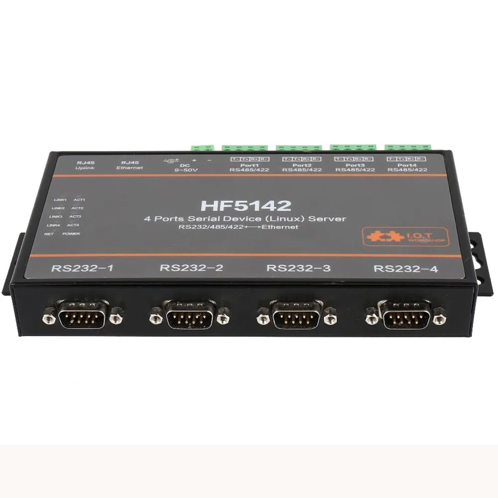 Серверное устройство с 4 портами система Linux RS232/RS485/RS422 для Ethernet конвертера TCP IP Telnet