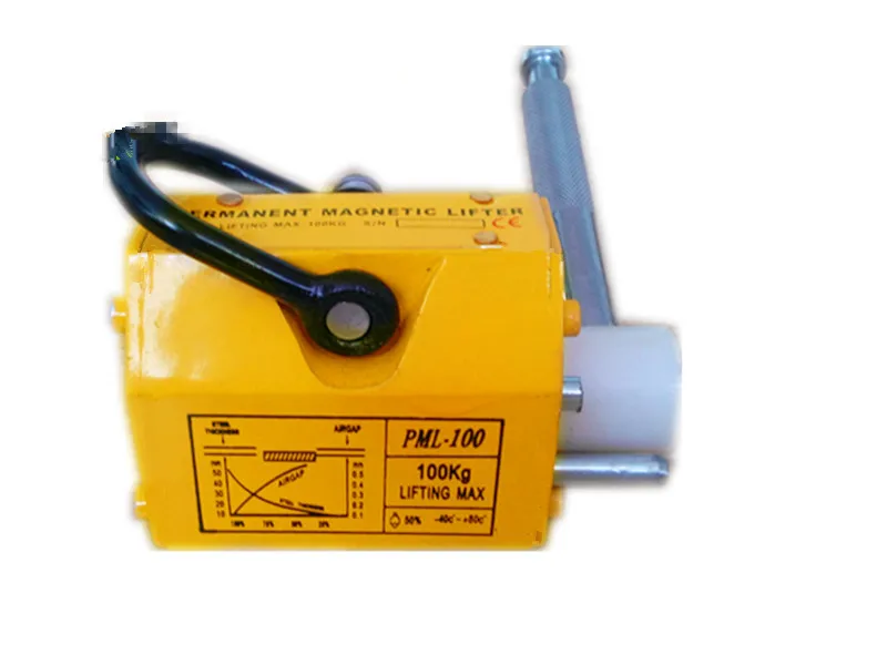 100kg portable permanent magnetic lifter crane metal lifting tool steel sheet magnet lifter