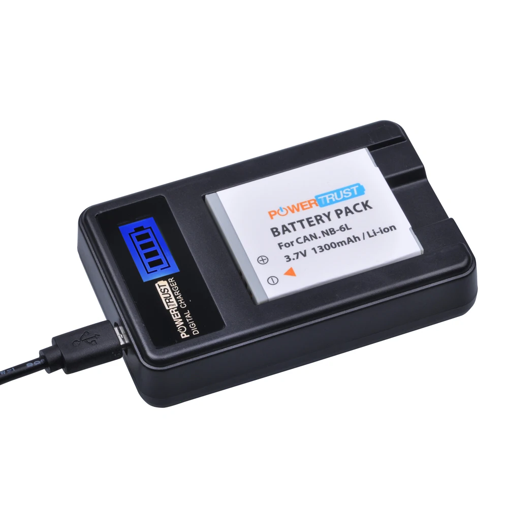1x NB 6L 6LH NB6L батарея + ЖК Зарядное устройство USB для Canon IXUS 85 95 IS SX275 SX280 SX510 PowerShot D10 S90