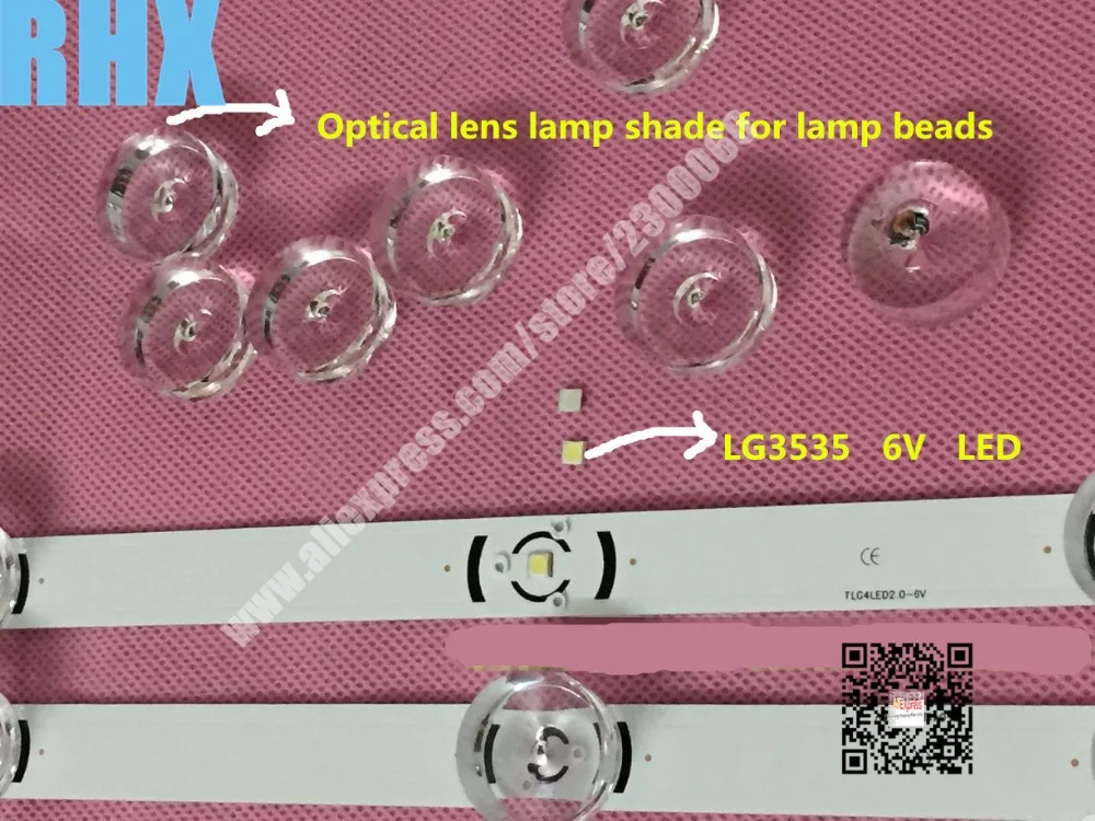 

Колпачки для ламп/колпачки для ремонта телевизоров LG LED подсветка DRT 3,0 32 "32MB25VQ оптические линзы 50 шт. + 50 шт. LG3535 6 в
