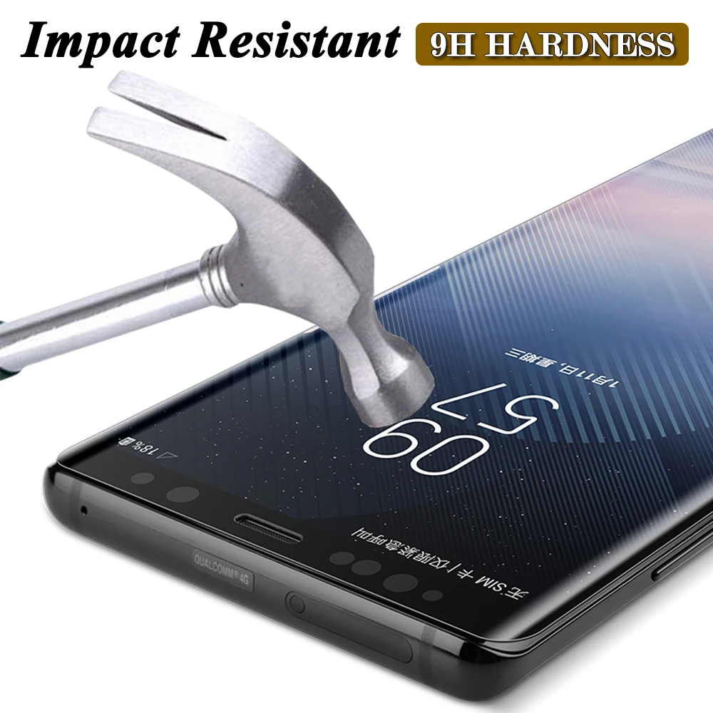 Защита экрана для Samsung Note 8 закаленное стекло Galaxy Note8 3D изогнутая поверхность