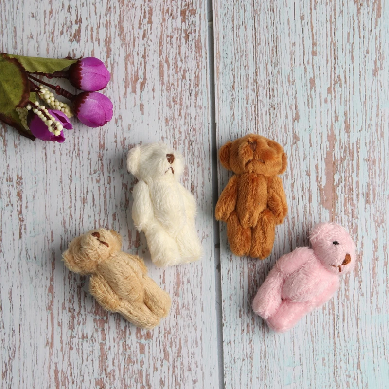 10 шт./компл. 6 0 см плюшевый медведь DIY мини соединение Плюшевые мишки коробка