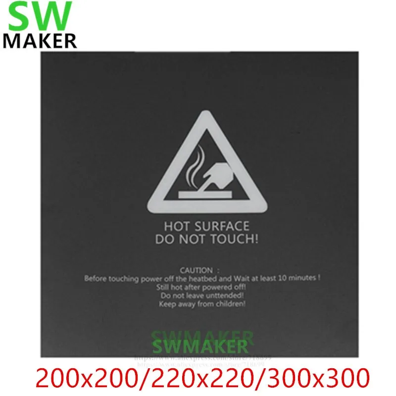 1 шт. наклейка с подогревом для 3D принтера Wanhao i3 Anet A8 A6 220*220/300*300 мм|Детали и