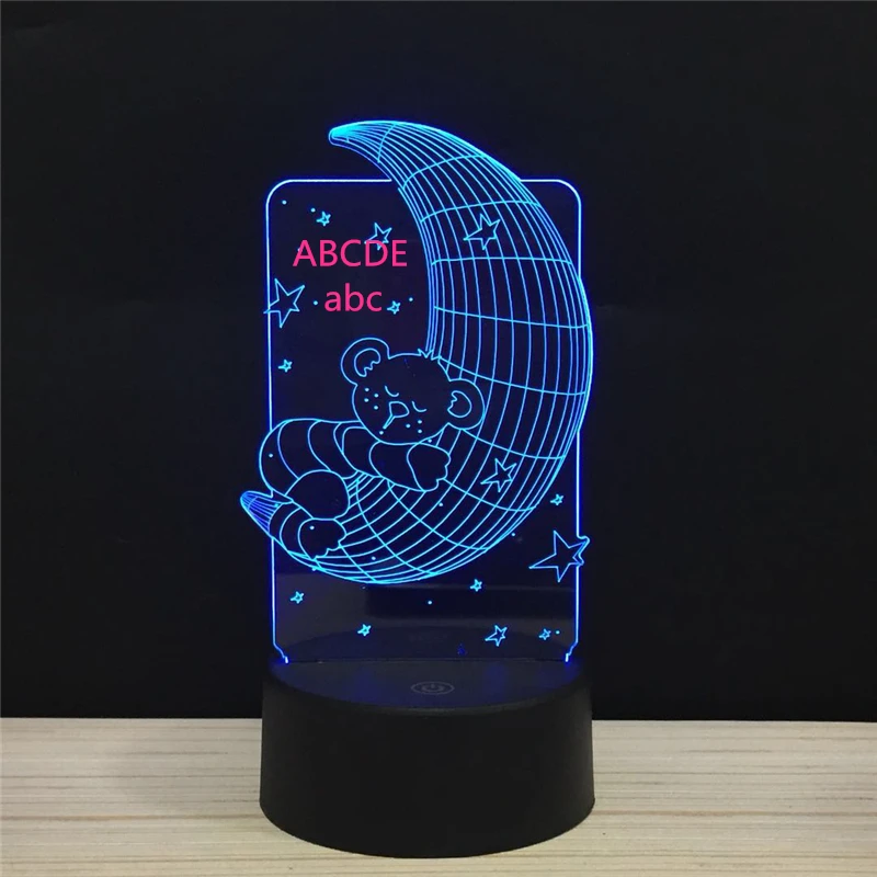 Светодиодный ночник сделай сам иллюзия 3D теплый белый RGB светсветильник льник