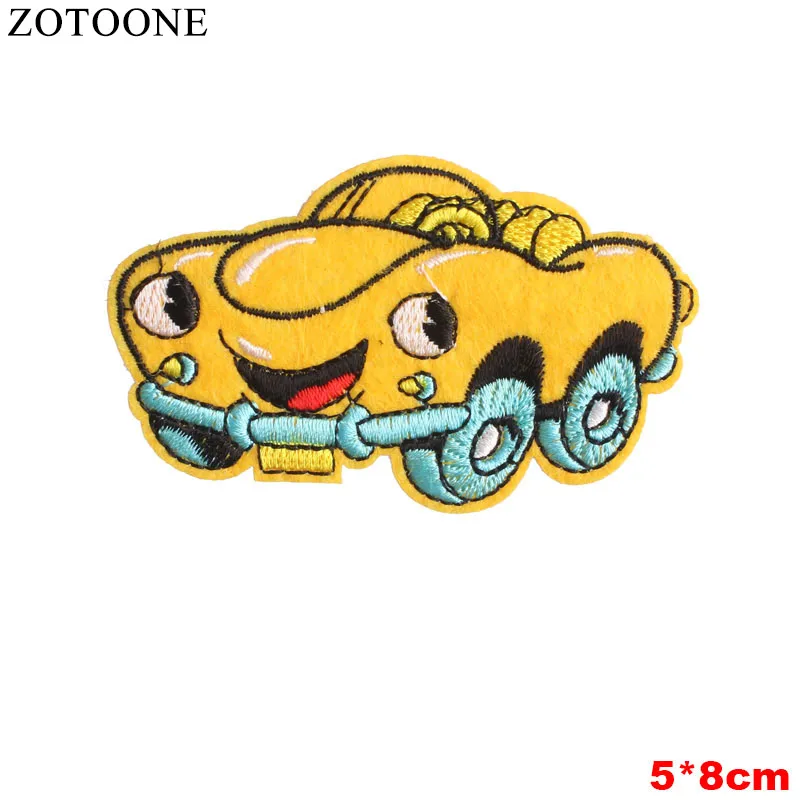 1941 ZOTOONE 1 шт., нашивки с изображением мультяшного автомобиля для одежды, аппликация, вышивка, сделай сам, ручная работа, странные вещи, милые, на заказ, пришитые нашивки D - Цвет: 1941