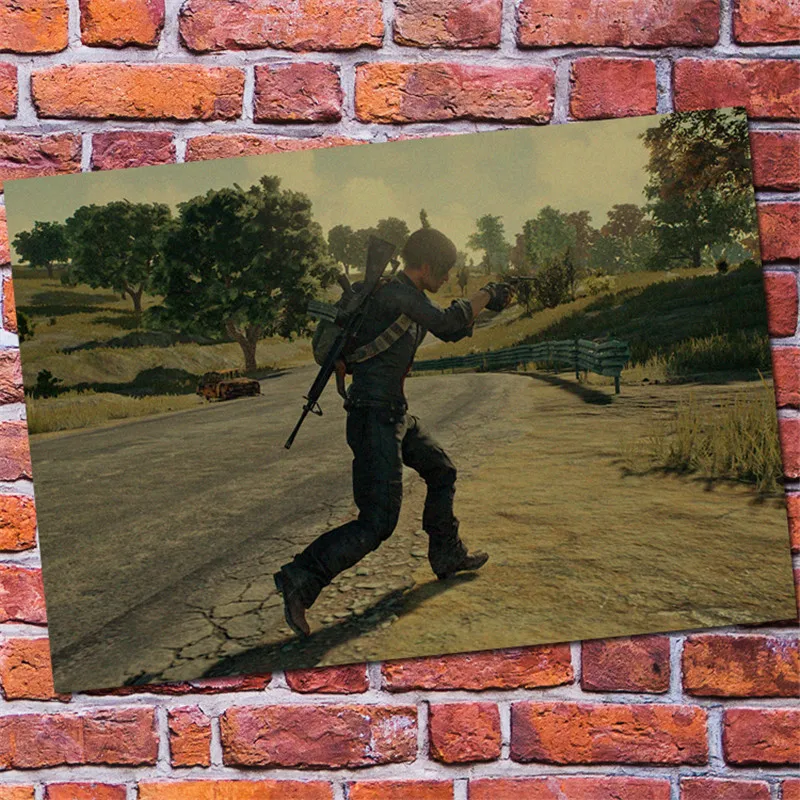 Настенные декоративные картины PUBG Winner курица ужин крафт игра постер FPS постеры