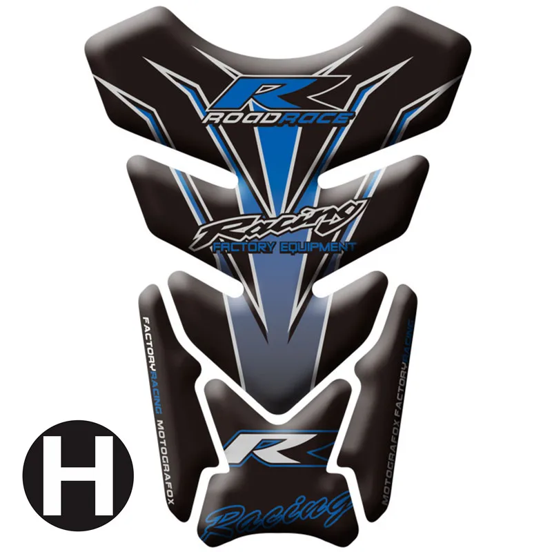 H Мотоцикл 3D топливный бак Pad защитные наклейки для Honda Hornet CB600F CB900F CB1000R 1998-2013 наклейки - Цвет: H