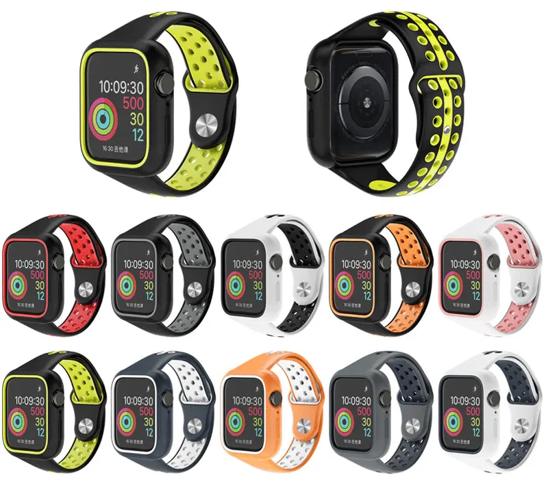 Lbiaodai защитный чехол для apple watch band iwatch 4 5 band 38 мм 42 мм 44 мм 40 мм 3 i ремешок для часов анти-падение крышка аксессуары
