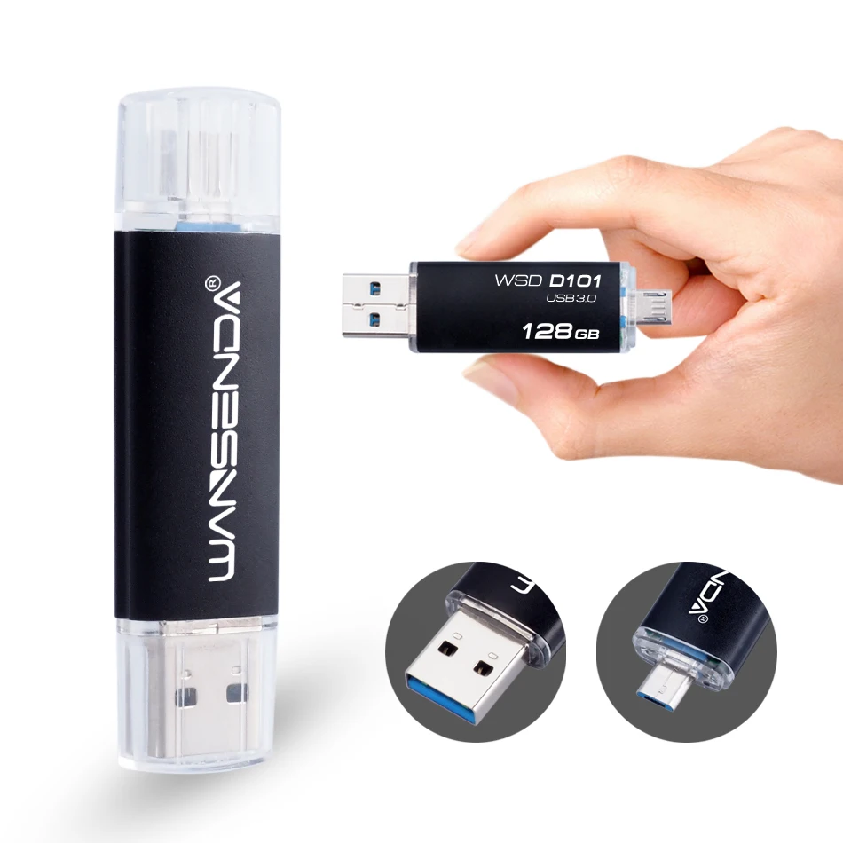 Флешка Wansenda USB 3 0 высокоскоростная флешка 8 гб 16 32 64 128 256 OTG для системы Android|otg pen