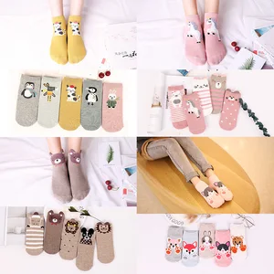 Высокое качество 5 парупак. с изображением забавных милых носки для женщин носки для девочек хлопок 3D мультфильм Хаски пони Лев лиса Пингвин щенок с рисунком кошки медведя милая собака коготь